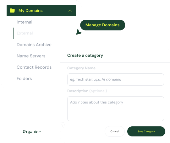 Domain portfolio manager